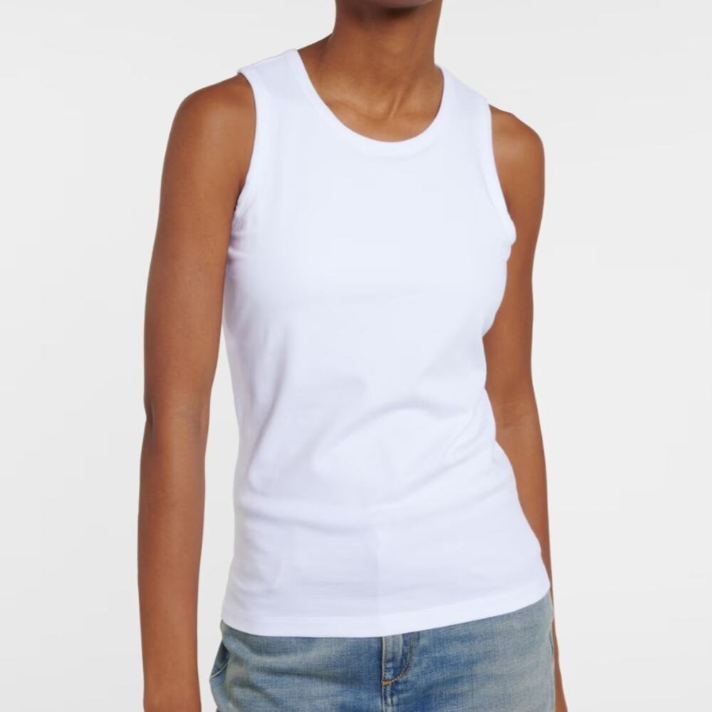 Dorothee Schumacher cotton blend white tank top made in Portugal small